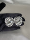 rhinestone large stud earrings