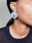 rhinestone large stud earrings